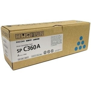 Ricoh 408181 SP C360A OEM Toner Cartridge, 1.5K Pages, Cyan