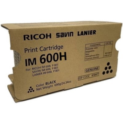 Lanier 418480 OEM HY Toner Cartridge, 40K Pages, Black