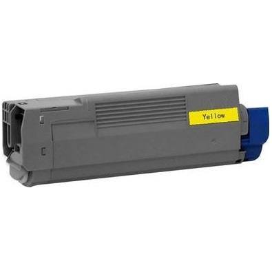 Compatible for 44059109 Toner Cartridge, 8K pages, Yellow