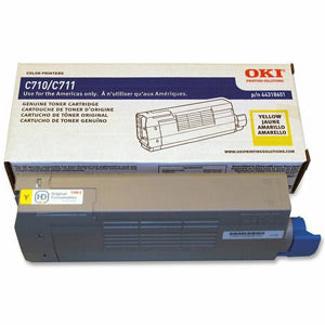 Okidata 44318601 OEM Toner Cartridge, 11500 pages, Yellow