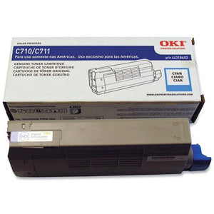 Okidata 44318603 OEM Toner Cartridge, 11500 pages, Cyan