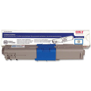 Okidata 44469703 TYPE-C17 OEM Toner Cartridge, 3K pages, Cyan