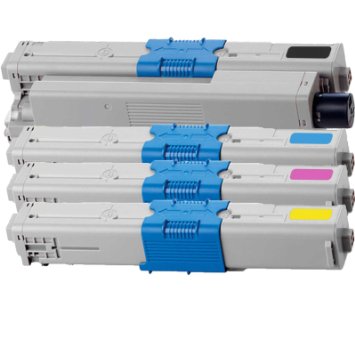 Compatible for 44469801 Toner Set, B/C/M/Y