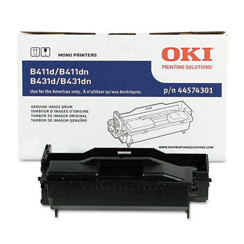 Okidata 44574301 OEM Image Drum, 30K pages, Black