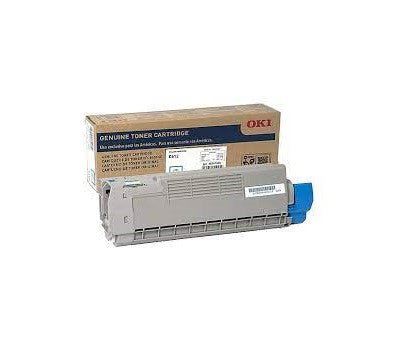 Okidata 46507503 OEM Toner Cartridge, 6K Pages, Cyan