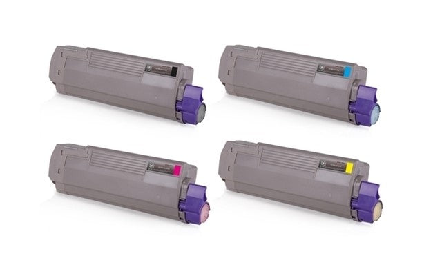 Compatible for Okidata 46507504 Toner Set, B/M/C/Y
