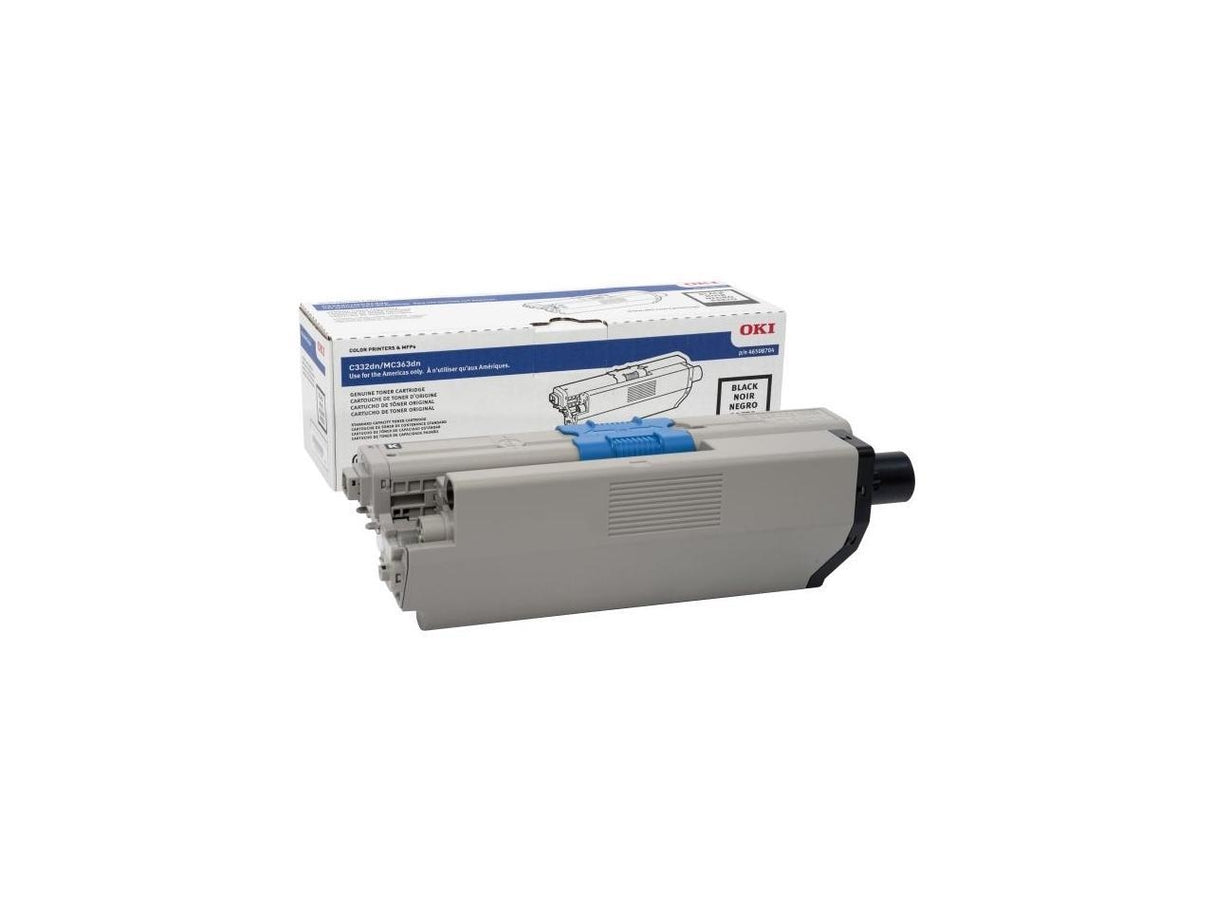 Okidata 46508704 OEM Toner Cartridge, 3500 pages, Black