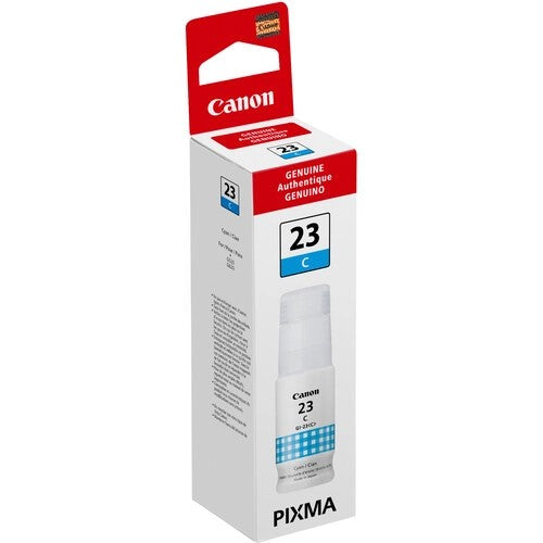 Canon 4670C001 GI-23 OEM Ink Bottle, 57ml, Cyan