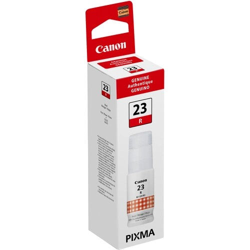 Canon 4714C001 GI-23 OEM Ink Bottle, 57ml, Red