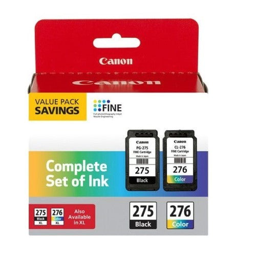 Canon 4988C005 PG-275 / CL-276 OEM Ink Set, Black/Color