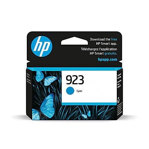 HP 923 4K0T0LN OEM Ink Cartridge, 400 Pages, Cyan