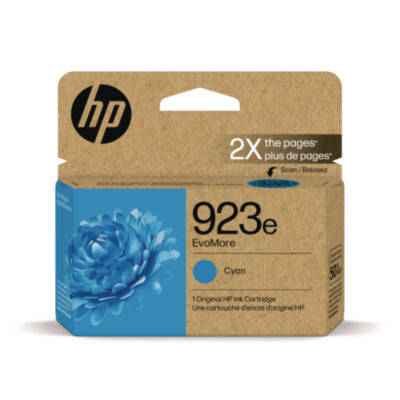 HP 923e EvoMore 4K0T4LN HY OEM Ink Cartridge, 800 Pages, Cyan