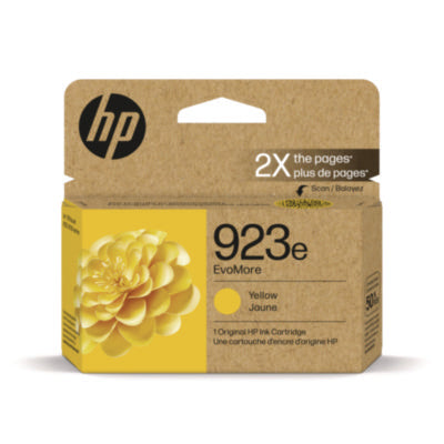 HP 923e EvoMore 4K0T6LN HY OEM Ink Cartridge, 800 Pages, Yellow