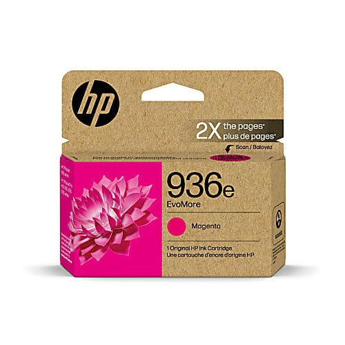 HP 936e EvoMore 4S6V4LN OEM Ink Cartridge, 1.65K Pages, Magenta