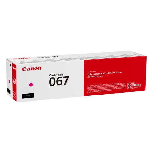 Canon CRG 067 5100C001AA OEM Toner Cartridge, 1.25K Pages, Magenta
