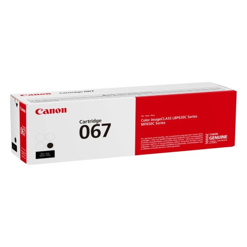 Canon CRG 067 5102C001AA OEM Toner Cartridge, 1.35K Pages, Black
