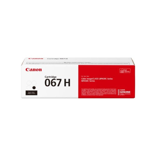 Canon CRG 067H 5106C001AA OEM HY Toner Cartridge, 3.13K Pages, Black