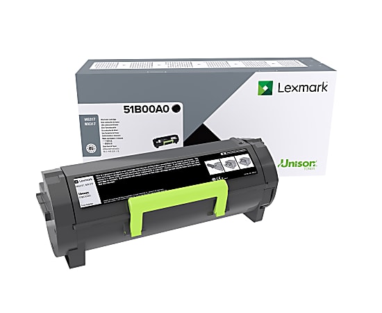 Lexmark 51B00A0 OEM Toner Cartridge, 2.5K Pages, Black