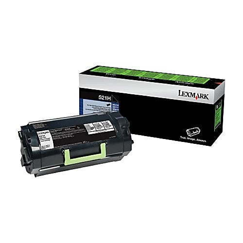 Lexmark 52D1H00 #521H OEM HY Toner Cartridge, 25K pages, Black
