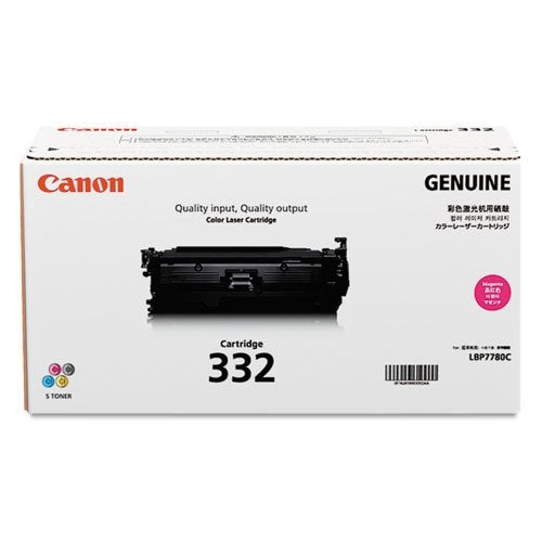 Canon 6261B012 332 OEM Toner Cartridge, 6400 pages, Magenta