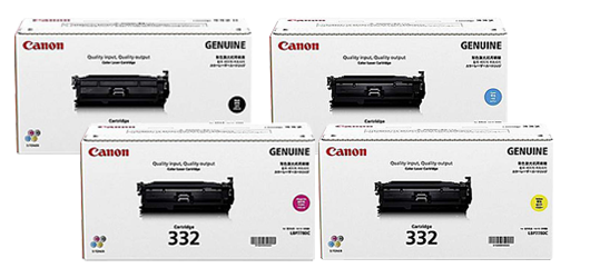 Canon 6264B012 332 OEM Toner Set, B/C/M/Y