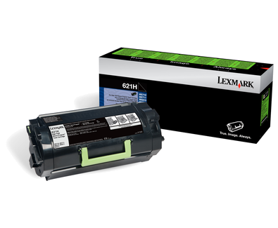 Lexmark 62D1H00 621H OEM HY Toner Cartridge, 25K pages, Black