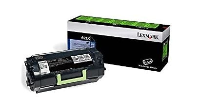 Lexmark 62D1X00 OEM HY Toner Cartridge, 45K Pages, Black