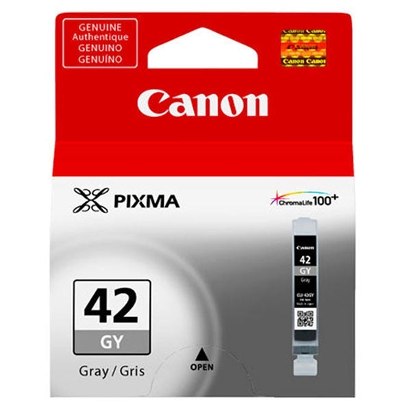 Canon 6390B002 CLI-42GY OEM Ink Cartridge, Gray