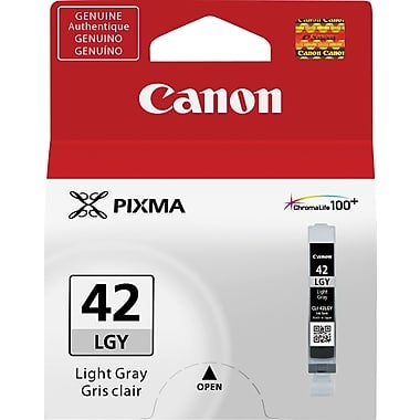 Canon 6391B002 CLI-42LGY OEM Ink Cartridge, Light Gray