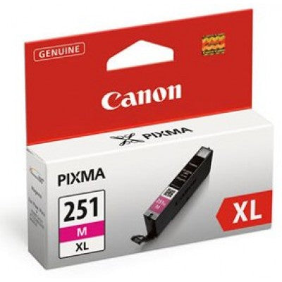 Canon 6450B001 CLI-251XL OEM HY Ink Cartridge, Magenta
