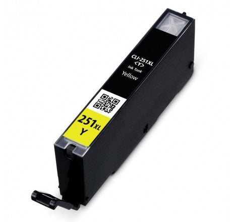 Compatible for 6451B001 CLI-251XL HY Ink Cartridge, Yellow