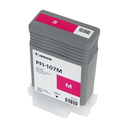 Canon 6707B001AA PFI-107M OEM Ink Tank, 130ml pages, Magenta