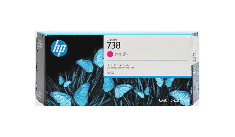 HP 738 676M7A OEM HY Ink Cartridge, 300ml, Magenta