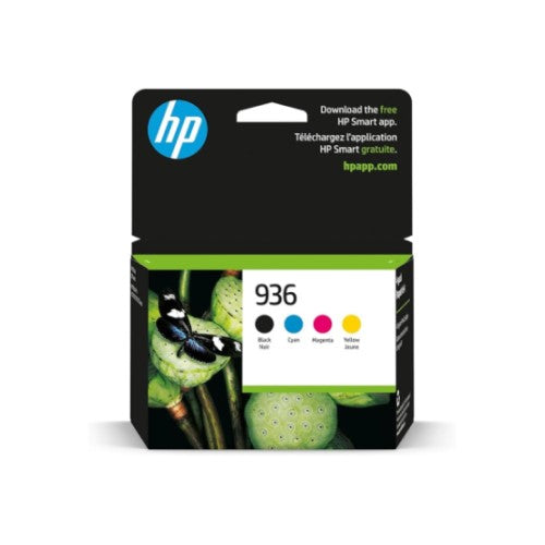 HP 936 6C3Z5LN OEM Ink Set, 4 Pack, B/C/M/Y