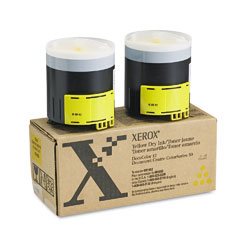 Xerox 6R1052 OEM Toner Cartridge, 22K pages, box of 2, yellow