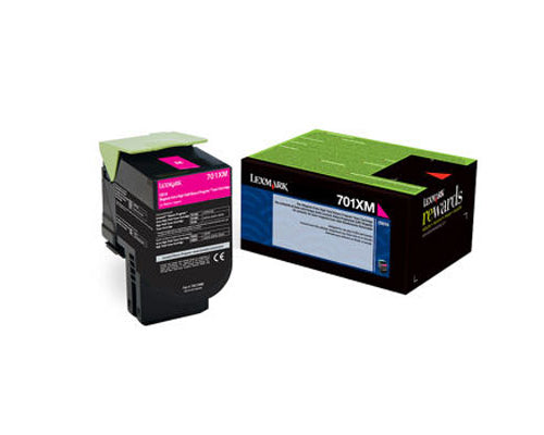 Lexmark 70C1XM0 701XM OEM Extra HY Toner Cartridge, 4K pages, Magenta