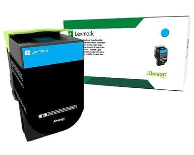Lexmark 71B1HC0 OEM HY Return Program Toner Cartridge, 3.5 Pages, Cyan