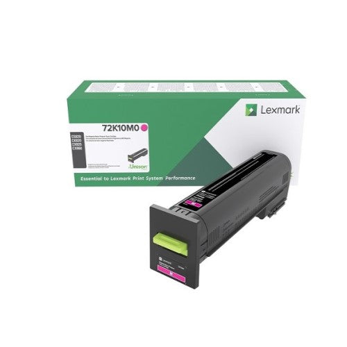 Lexmark 72K10M0 OEM Toner Cartridge, 8K Pages, Magenta