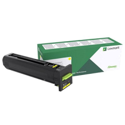 Lexmark 72K1XY0 OEM Extra HY Toner Cartridge, 22K Pages, Yellow