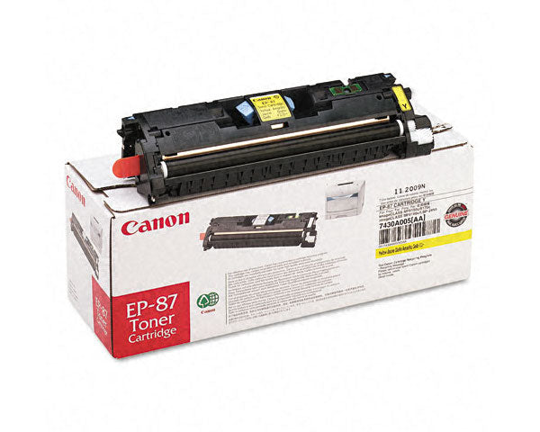 Canon 7430A005AA EP-87 OEM Toner Cartridge, 4,000 pages, Yellow