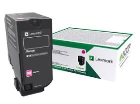 Lexmark 74C10M0 OEM Return Program Toner Cartridge, 3K Pages, Magenta