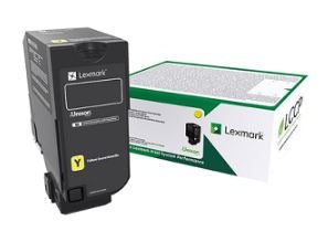 Lexmark 74C10Y0 OEM Return Program Toner Cartridge, 3K Pages, Yellow