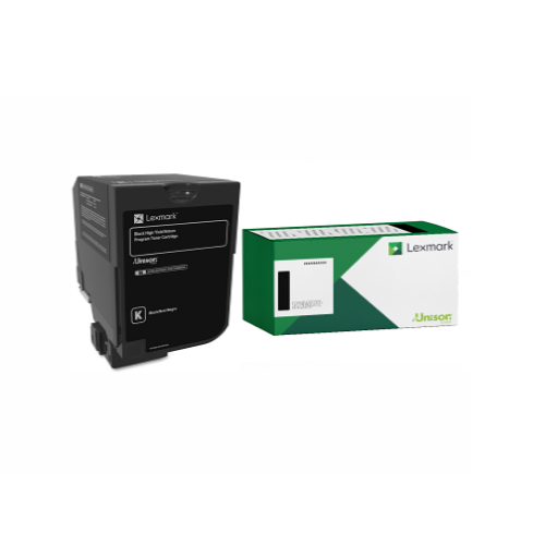 Lexmark 74C1HK0 HY OEM Toner Cartridge, 20K Pages, Black