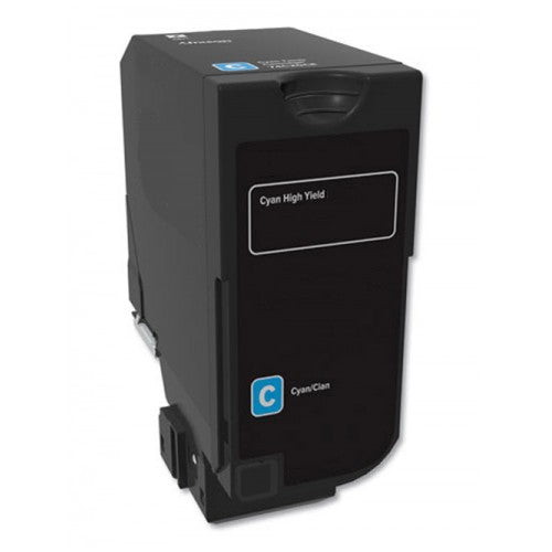 Compatible for 74C1HC0 HY Toner Cartridge, 12K Pages, Cyan