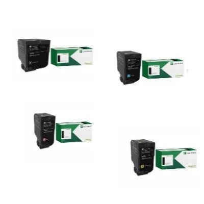 Lexmark 74C1HK0 HY OEM Toner Set, B/C/M/Y