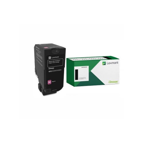 Lexmark 74C1HM0 HY OEM Toner Cartridge, 12K Pages, Magenta