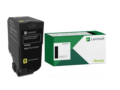 Lexmark 74C1SY0 OEM Return Program Toner Cartridge, 7K Pages, Yellow