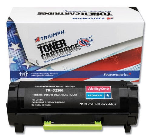 ABILITYONE 331-9803 RGCN6 B2360 Remanufactured Toner Cartridge, 2.5K Pages, Black