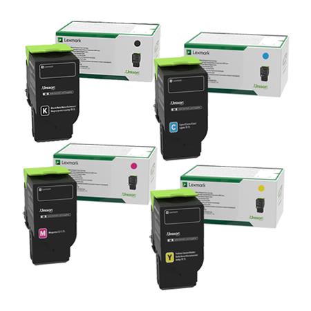 Lexmark 78C10K0 OEM Return Program Toner Set, B/C/M/Y