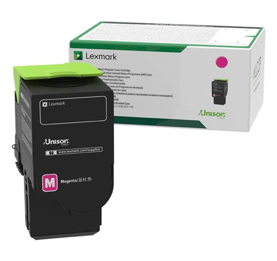 Lexmark 78C10M0 OEM Return Program Toner Cartridge, 1.4k pages, Magenta